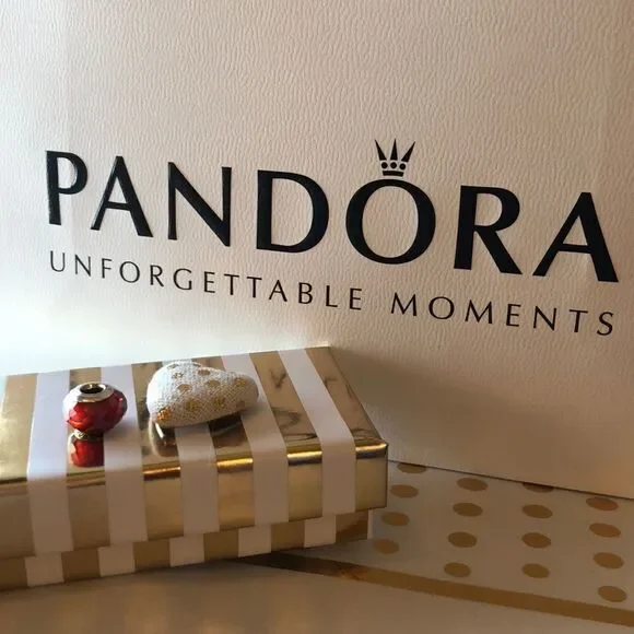 PANDORA Murano Red 100% Auth - Picture 1 of 13
